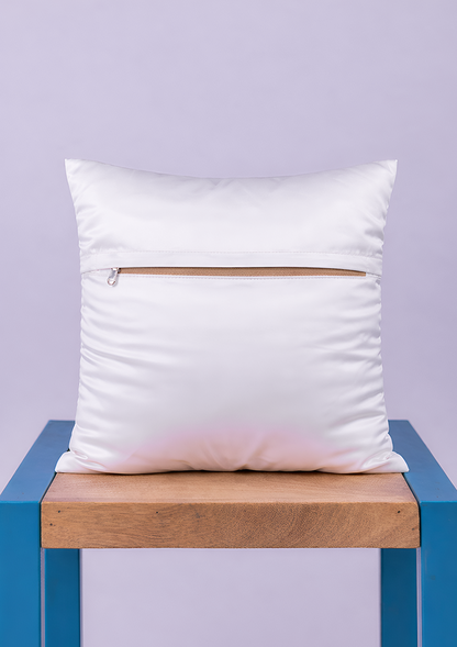 White Snowflake Embroidered Cushion Cover for Sofa & Bed