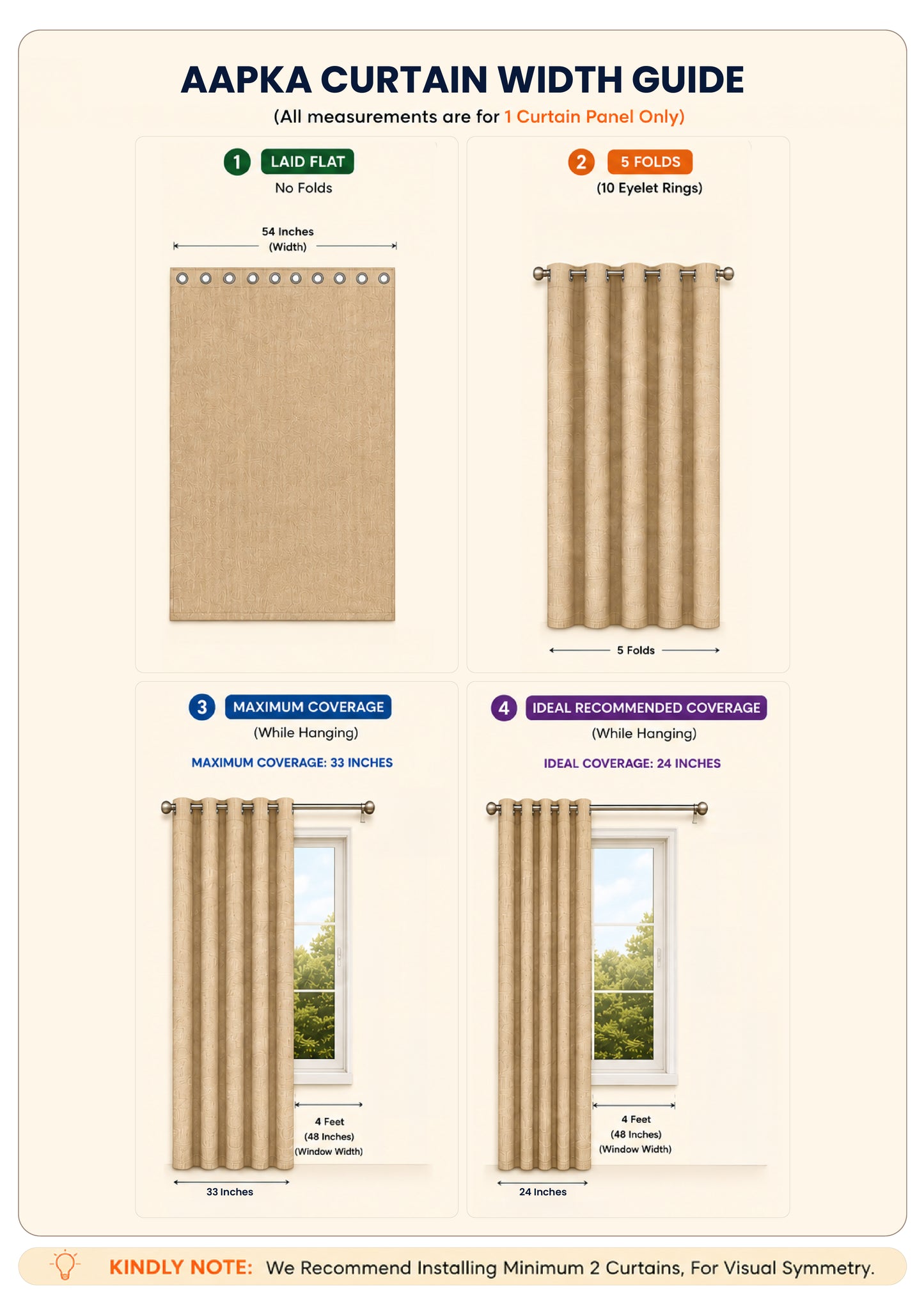 Blue Color Curtain Watercolor Design Crocus Print Curtain for Doors, Curtain for Window Polyester Curtain Fabric