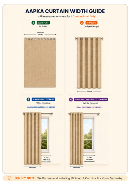 Blue Color Curtain Watercolor Design Crocus Print Curtain for Doors, Curtain for Window Polyester Curtain Fabric