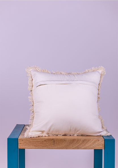 Green Long Leaf Lace Cushion Cover for Modern Decor