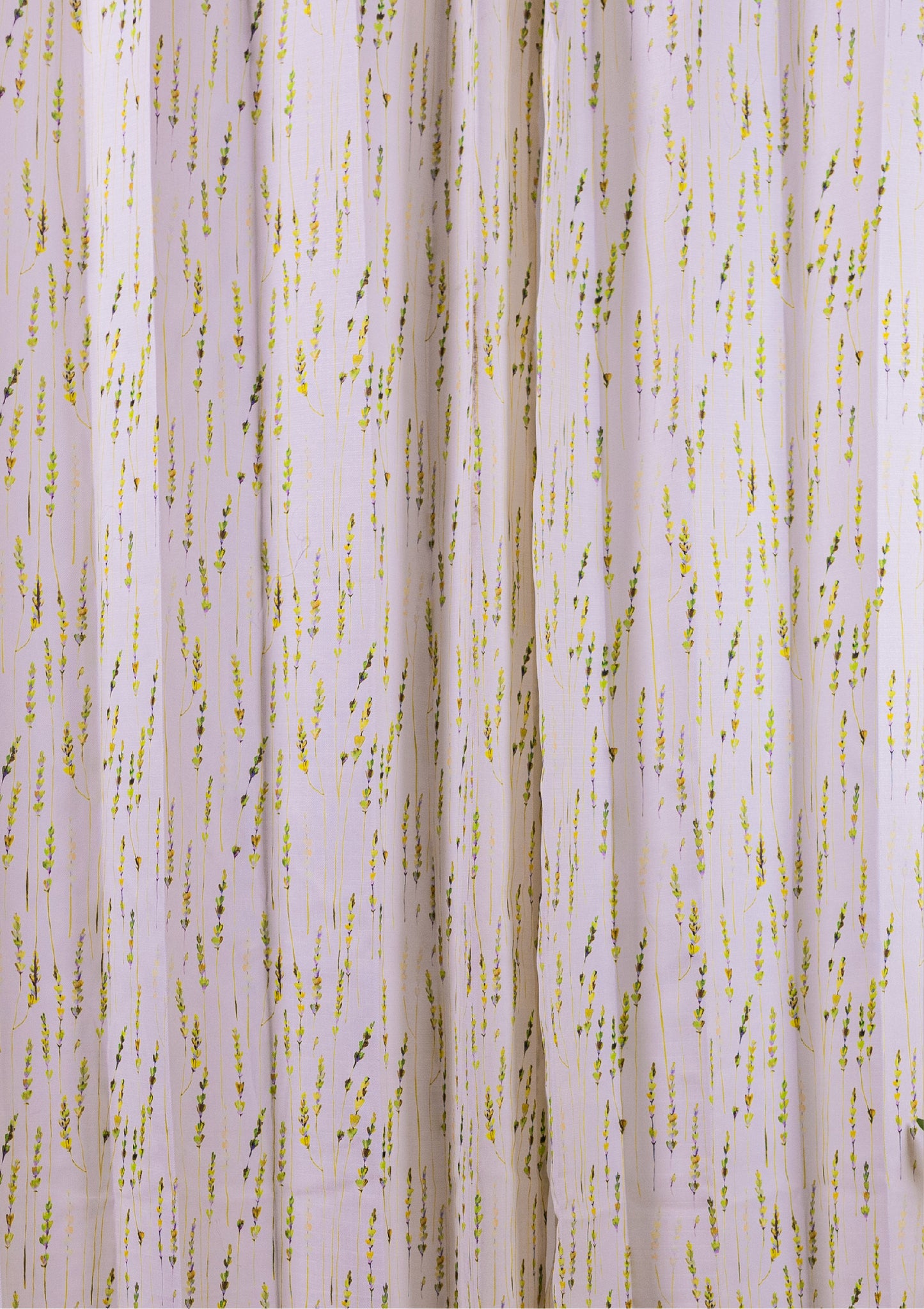 Green Color Curtain Watercolor Design Bajra Print Curtain for Doors, Curtain for Window Polyester Curtain Fabric Zoom