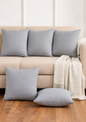 Grey Solid Cushion Cover for Modern Living Room