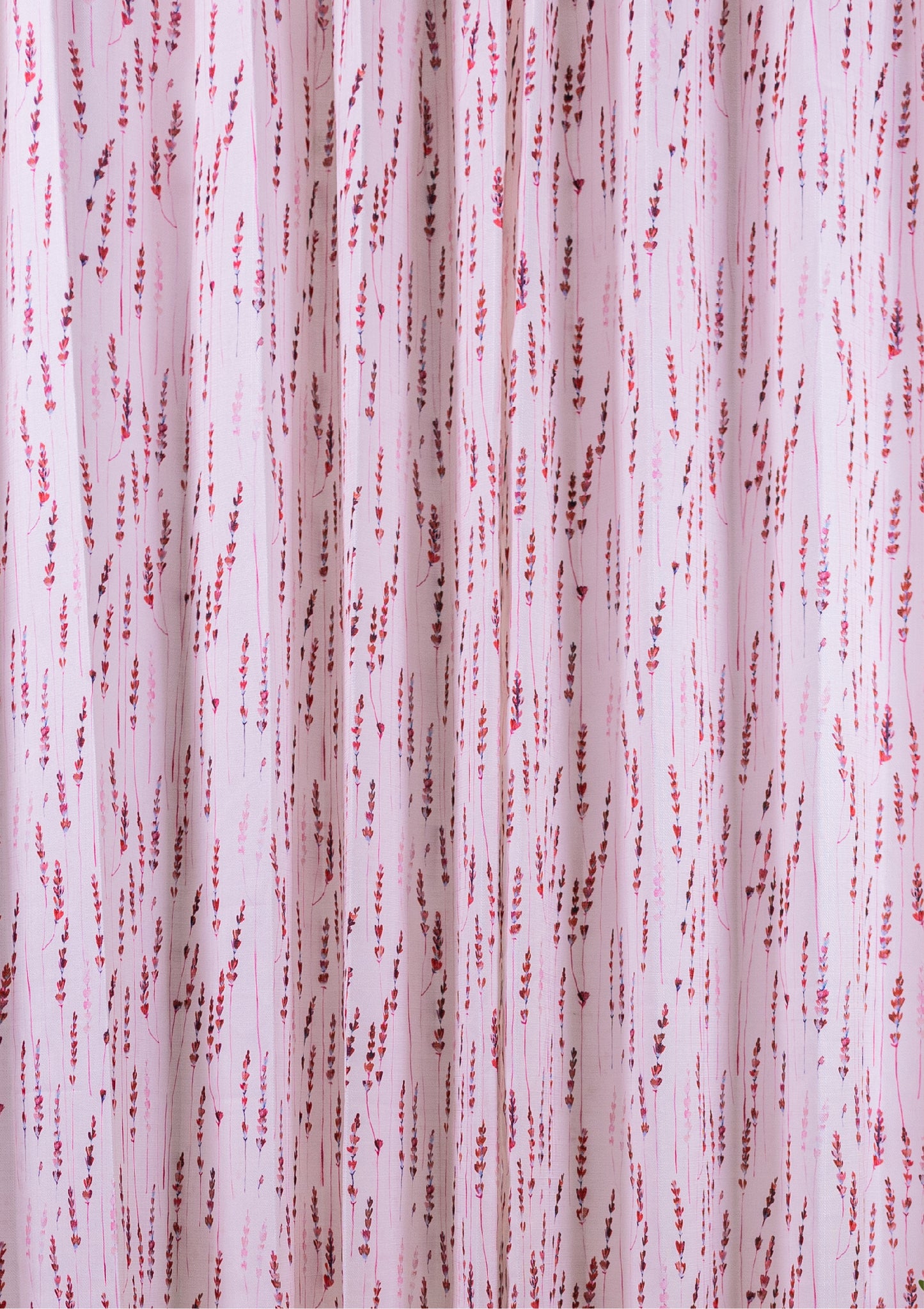Maroon Color Curtain Watercolor Design Bajra Print Curtain for Doors, Curtain for Window Polyester Curtain Fabric ring middle