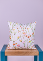 Multicolour Watercolor Floral Buds Cushion Cover for Living Room
