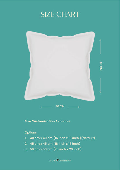 Multicolour Waves Lace Cushion Cover for Living Room