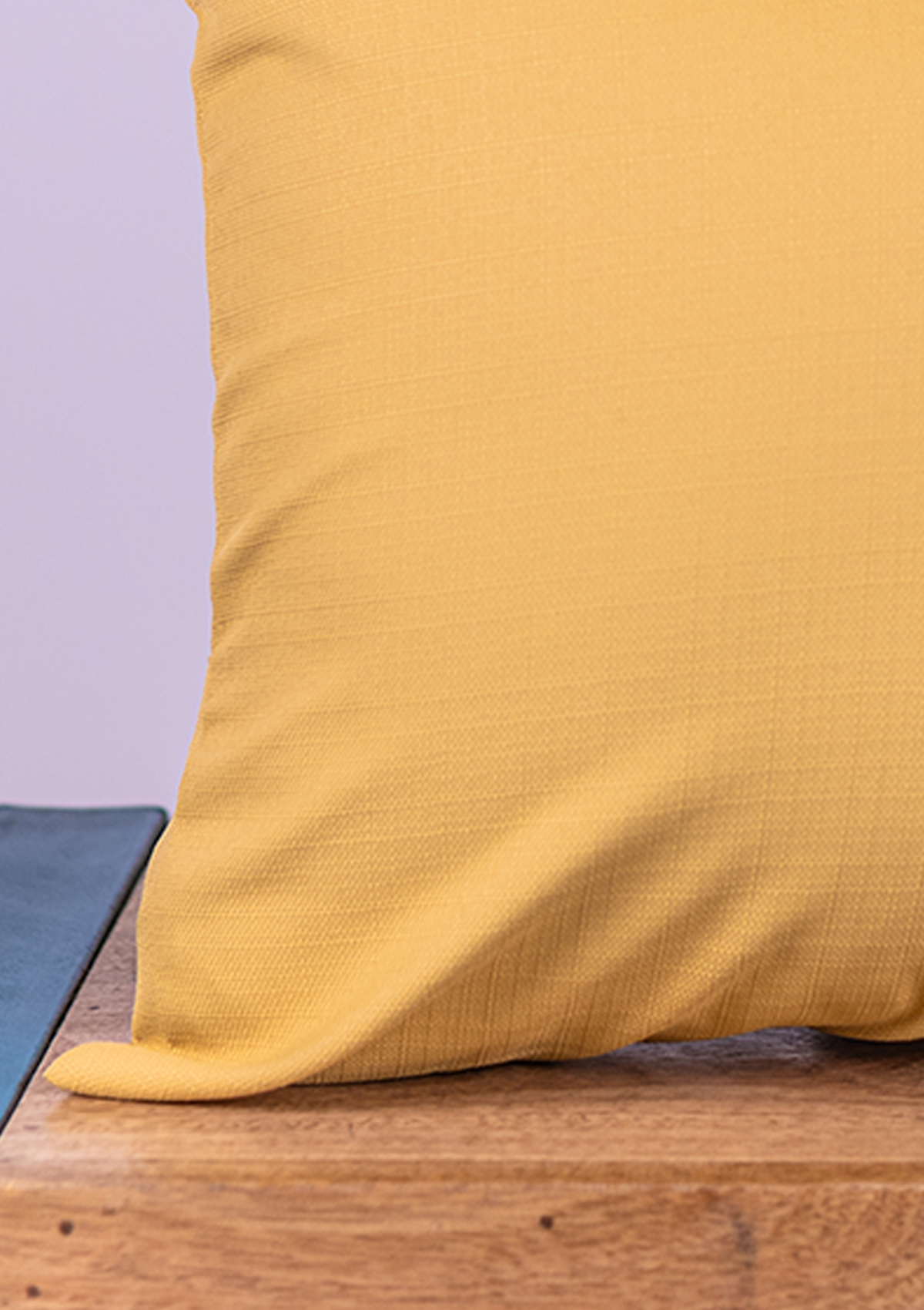 Mustard Solid Cushion Cover for Sofa & Bed