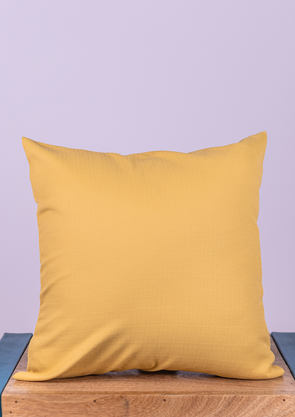 Mustard Solid Cushion Cover for Sofa & Bed