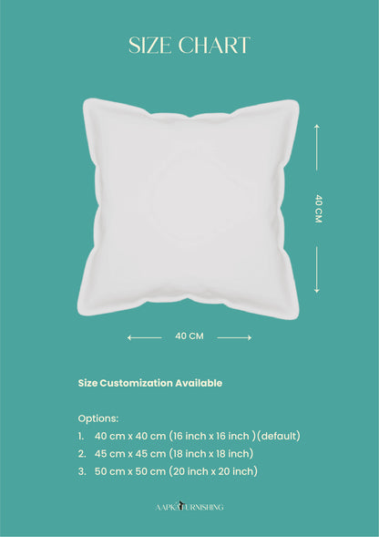 Mustard Solid Cushion Cover for Sofa & Bed