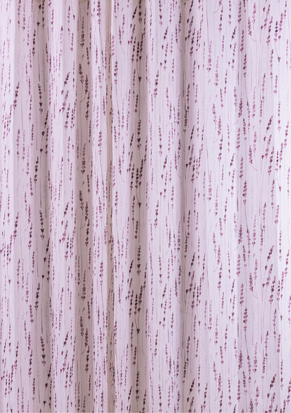 Wine Color Watercolor Bajra Print Curtains for Doors & Windows Middle