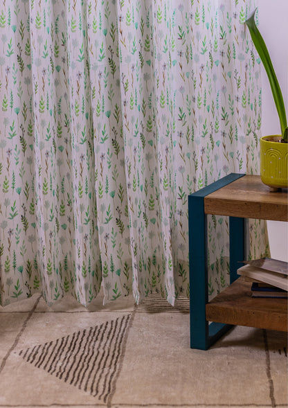 green-Color-Watercolor-Bay-Leaf-Print-Curtains-for-Doors-bottom